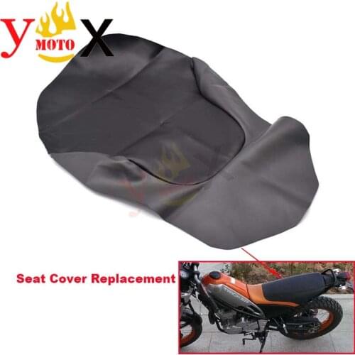 Black PU Leather Off Road Dirt Bike Motorcycle Seat Cover Cushion Waterproof For Yamaha Tricker XG250 XG 250