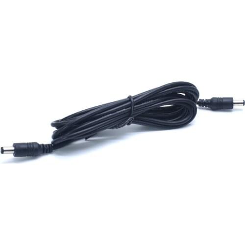 DC extension cable wire 3m long male to Male connector 5.5*2.1 5.5*2.1 male to male wire Black