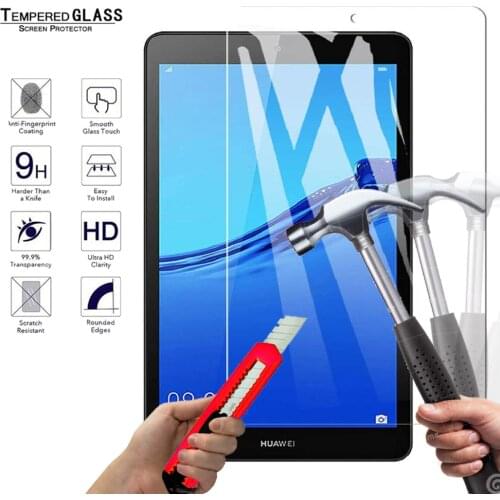 For Huawei MediaPad M5 LITE 8.0 HD Clear Tablet Tempered Glas Explosion-proof Screen Protector Cover 8 Inch Protectors Film