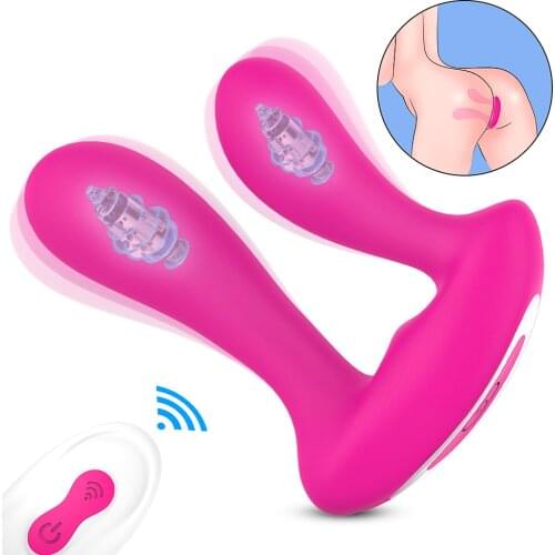 Strapless Strap-on Dildo Vibrators for Women Double-heads Vibrating Penis Lesbian Erotic Sex Toys for Adult Sex Toys for Couples
