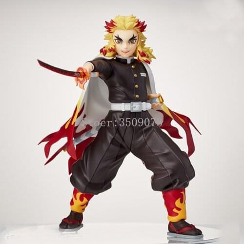 20cm Anime Kimetsu No Yaiba Figure SPM Rengoku Kyoujurou Action Figure Demon Slayer Kamado Tanjirou Figurine Model Doll Gift