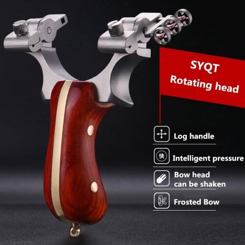Outdoor Toys The Catapult Equipped With Laser Aiming can Rotate the Head of the Catapult for Aiming Stainless Steel Slingshot