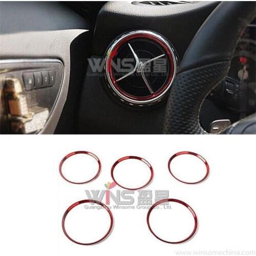 Air Condition Vent Outlet Decorative Trim Cover For Mercedes Benz GLA CLA Class Interior Mouldings Car Styling Accessories