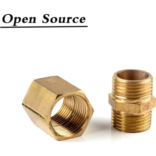 Brass Copper Hose Pipe Fitting Hex Coupling Coupler Fast Connetor Male Thread/Female Thread 1/8" 1/4" 3/8" 1/2" 3/4" BSP