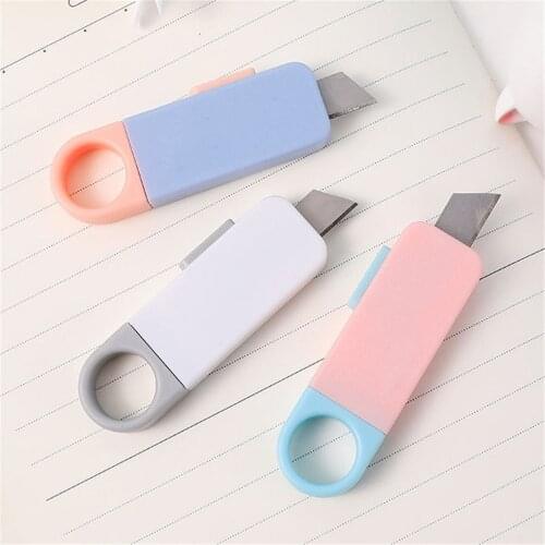 Kawaii Creative USB Flash Disk Shape Utility Knife Retractable Paper Cutter Utility Knives Stationery for School Office Home