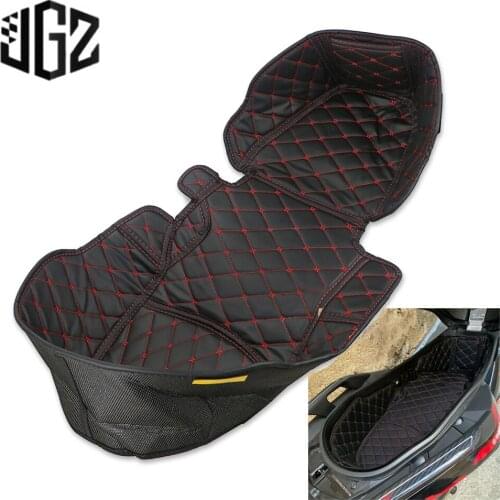 Motorcycle Nylon PU Seat Bucket Trunk Liner Interior Inner Pad for YAMAHA XMAX 300 2013 - 2020 Storage Box Protector Accessories