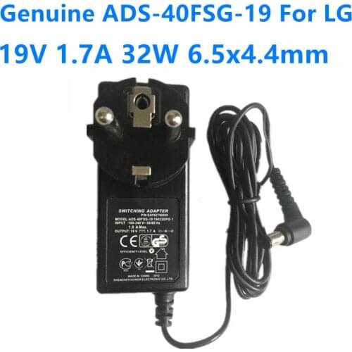 Genuine ADS-40FSG-19 19V 1.7A 32W AC Switching Adapter For LG ADS-40SG LCAP16A-A E2242C IPS277 FLATRON SCREEN Monitor Charger