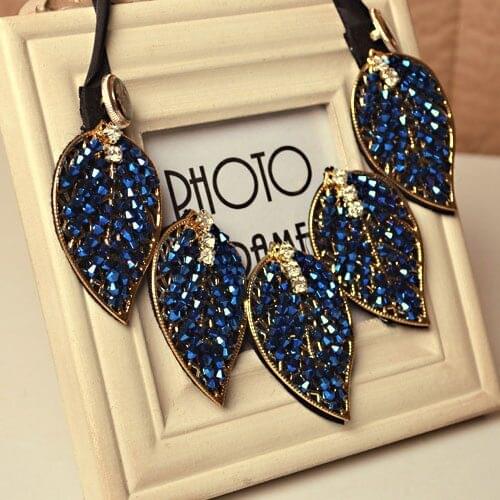 Water Drop Rhinestone Bead Pendant Collar Necklace Fashion Choker Jewelry New Arrival Handmade False Collar Necklace