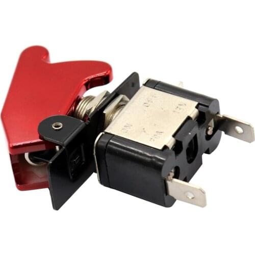 12V Car Racing Ignition Switch Panel Red LED Engine Start Push Button Toggle