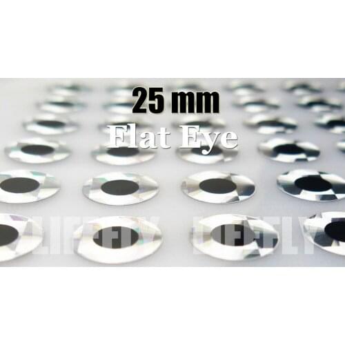 25mm Flat Silver / Wholesale 150 Flat Eyes, Fly Tying, Jig Tying, Lure Making, Spinnerbaits