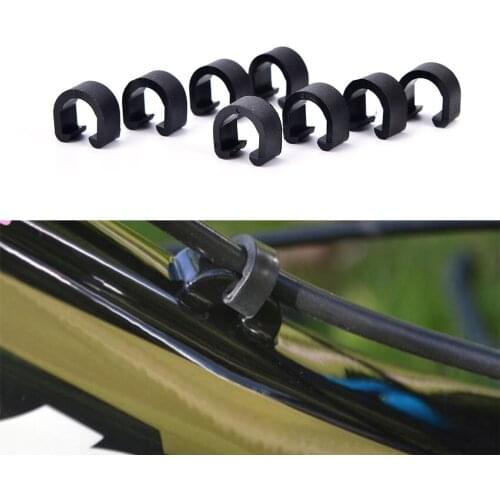 30pcs MTB Bike Bicycle Frame Buckle For Brake Cable Housing Hose Tube Shifter Cable Guides Button Fixed Tubing Clips
