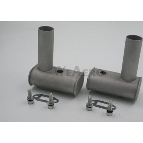 RCGF Genuine Parts! Exhaust Pipe for RCGF 50cc 50cct Dual Cylinder Gasoline engine