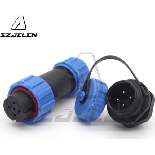 SP13 4pin waterproof connector, aviation connector 4pin plug socket , LED waterproof connector 4 pins