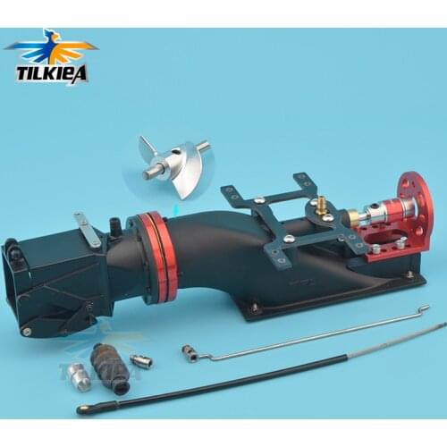 24mm Water Jet With 2 Blades D29mm CNC Propeller Water Thruster With Reverse Buckle Servo Mount For RC Model Jet Boat