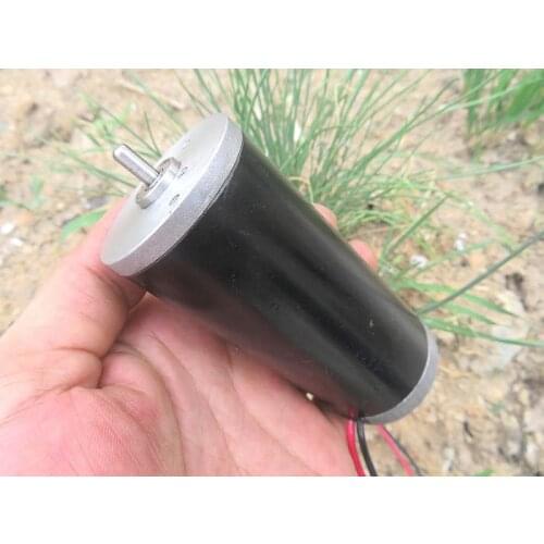 Dc 12 v high quality before large torsion carbon brush motor output biaxial ball bearing eight pole rotor