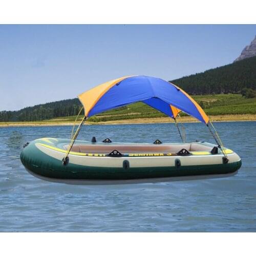 High Quality Inflatable kayak Awning Tent Sun shelter Rowing Boat Folding Sunshade Rubber Fishing Boat Canopy(tent only)