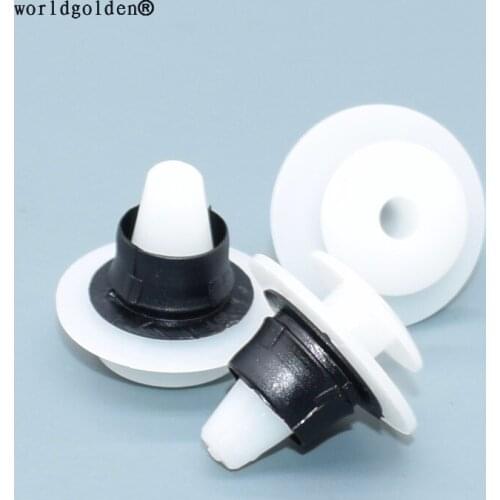 Worldgolden 100pcs auto plastic fasteners retainer for VW 357853585,357853586,701853585