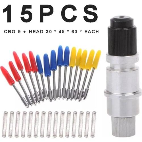 1Pc Durable Graphtec CBO9 Blade Holder + 15pcs 30 45 60 Degree Blades Vinyl Cutter Plotter for Polishing Wood