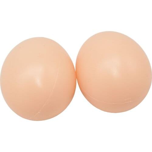 100 Pcs Chicken House Small Fake Eggs 45*53mm Farm Animal Supplies Cages Accessories Guide Chicken Nest Egg Kids Toys Painting