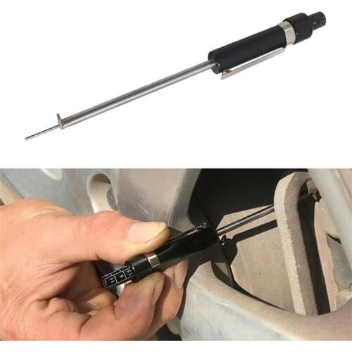 13.5*1.3cm Steel Car Brake Pad Detection Pen Thickness Gauge Portable Car Vehicle Brake Pad Tester Measuring Tool Range 1.5-13mm