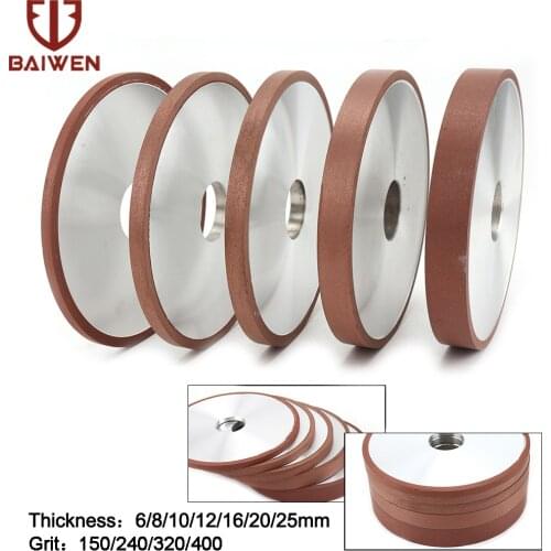 1x 100mm Diamond Grinding Wheel Cutter Grinder Grinding Circle Disc For Tungsten Steel Milling Cutter Sharpener Abrasive Tool