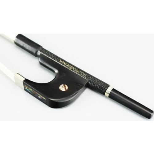 200BG 4/4 Size German Style BASS BOW Carbon Fiber Stick Natural Horsehair Straight Bass Parts Accessories