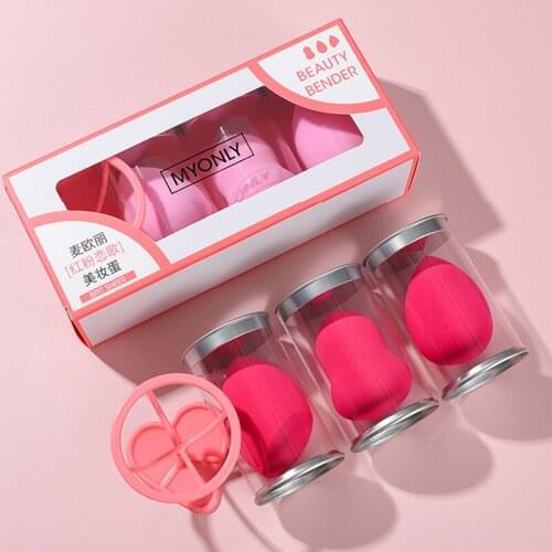 3+1 smoothie mixed sponge Gourd Puff Kit Dry and Wet Makeup Sponge Beauty Tools Gourd Beauty Egg Set