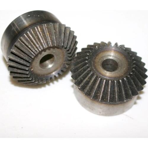 3pcs 1.5M-30Teeth 1:1 Metal Carbon Steel Bevel Gear 90 Degrees Bevel Gear Transmission-Hole diameter:10mm
