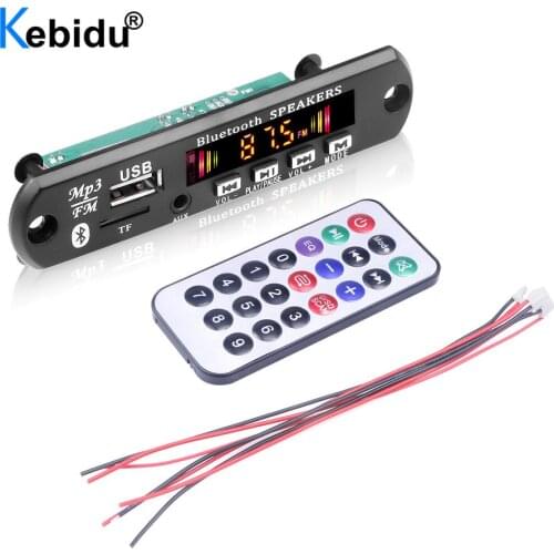 3W + 3W Amplifier Bluetooth Audio WMA Decoder Board MP3 Player With Handsfree Voice Record USB TF FM Radio Module For Speaker