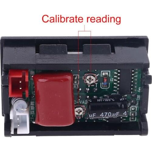 AC 60-500V 10A 50A 100A Voltmeter Ammeter 0.28" Digital Current Gauge Volt Meter with Current Transformer