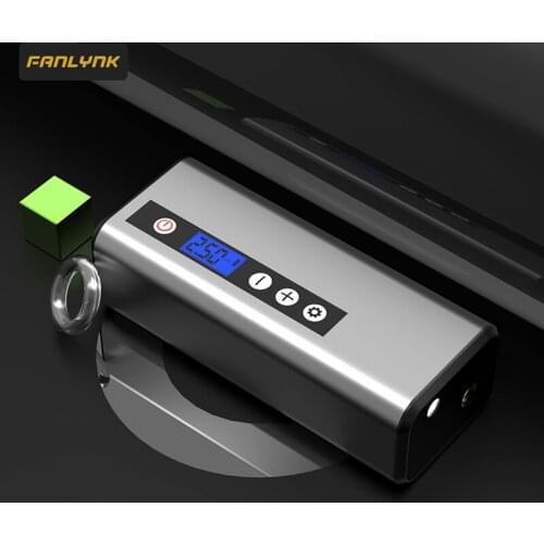 Fanlynk Car Air Compressor Inflatable Pump With Emergency Lamp For Motor Bicycle Car Tyre Inflator Wireless Electrical Air Pump