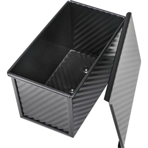 2Pcs Household 450 Baking Pan With Cover Toast Box Toast Cake Mold Baking Tool Bread Mold Toast Box A