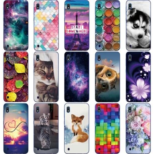 Or Samsung Galaxy A10 Case Soft Silicone Flower Phone Case For Samsung Galaxy A10 A 10 A105F A105 TPU Cases Cover Funda couqe