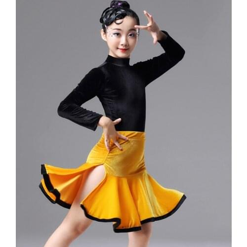5 Colors Childrens Day Latin Dance Dress Kids Dresses for Girls Cha Cha Rumba Samba Jive Vestidos Dance Costume Ballrom Dancing