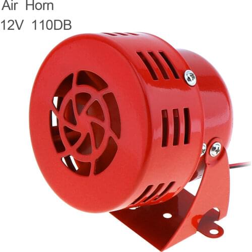 DWCX Universal DC 12V Red 3" Driven Air Raid Siren Horn Speaker Alarm 50s fit for Automotive Car Truck Motorcycle Yacht Boat