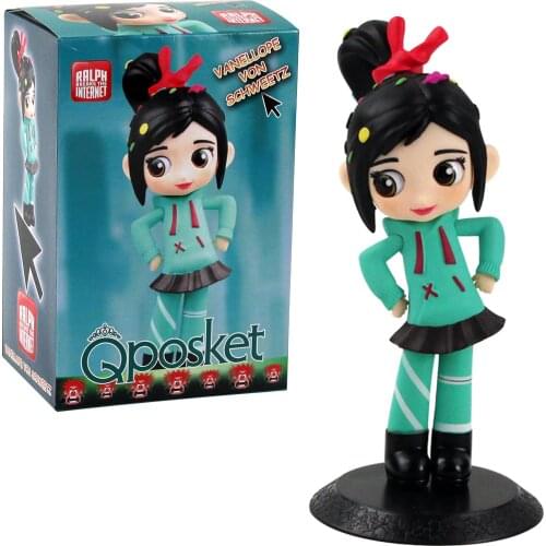 18cm Q posket vanellope von schweetz Princess Breaks the Internet PVC Action Figure Model Toy Collection Dolls gift for girls