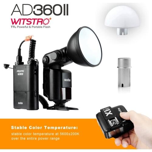 Godox Flash Witstro AD360IIN+PB960 TTL On/Off-Camera Flash Speedlite with X1T Wireless Trigger kit for NIKON Camera