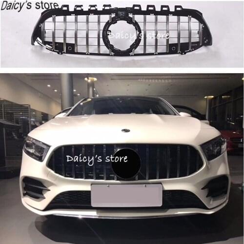 GTR style center grille front bumper grill racing grills for new A Class W177 A180L A200L 2019