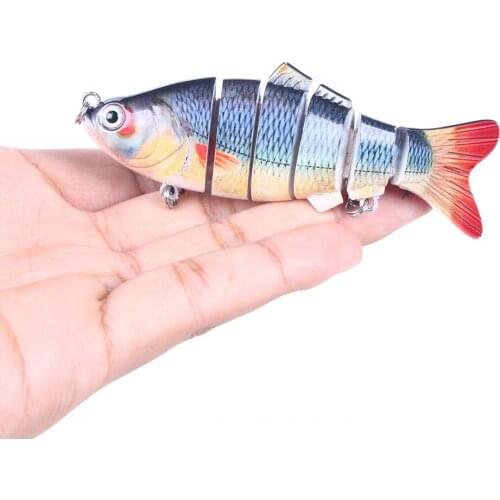 HENGJIA Jointed Fishing Lure 6 Segment Hard Swimbait Crankbait Wobblers Isca Artificial Fishing Tackle