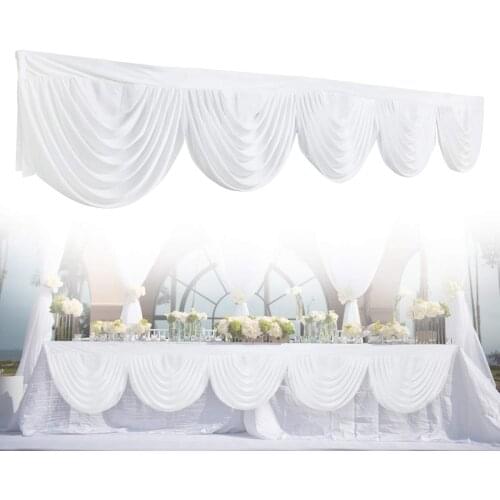 Good Quality Ice Silk Drape Swag Decoration For Event Party Wedding Backdrop Curtain Stage Background