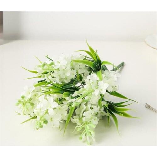 Simulation Plant Milan Leaves Grass Artificial Flower Home Decoration Fake flowers Wedding Decoration DIY Flower Wall Plant Wall