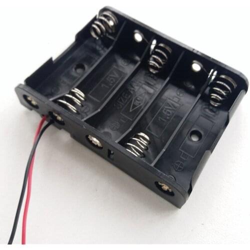 AA Battery box AA battery holder 1/2/3/4/5/6/8/10 bit 1.5/3/4.5/6/7.5/9/12/15V with line