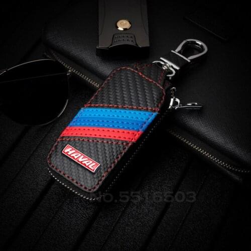 Leather Remote Car Key Case For Great Wall Haval H1 H2 H6 H7 H4 H9 F5 F7 F9 H2S 2021 With Car Logo Key Cover Car Accessories