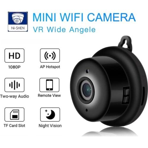Mini Wifi IP Camera 720P Wireless Indoor Camera Nightvision With A Rigid Charging Cable And Magic Base WiFi Home Security