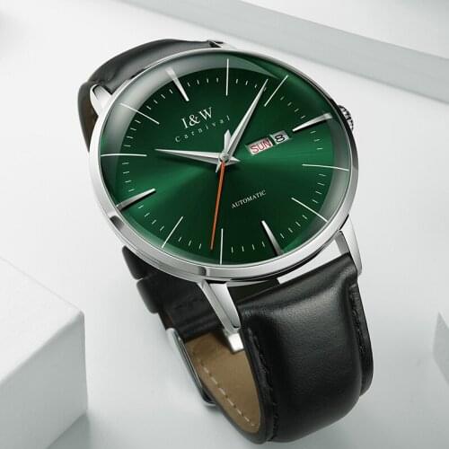 Fashion Mens Watches MIYOTA 8215 Watch Luxury brand CARNIVAL Automatic Mechanical Wristwatch Sapphire Double Calendar Men Watch