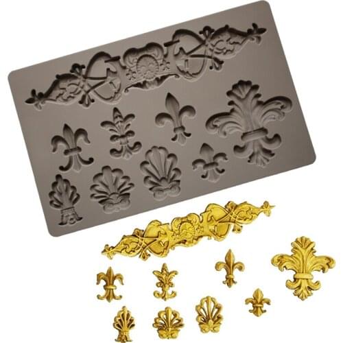 European Style New Relief Silicone Mold Fondant Cake Decorating Mold Sugarcraft Chocolate Baking Tool For Cake Gumpaste Form