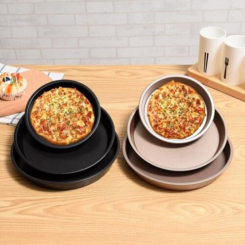 Plato Pizza Tray 6 7 8 9 10 Inch Round Bbq Pan Kitchen Gadgets 2020 Non Stick Murble Tray Baking Accessories Round Pan Mould