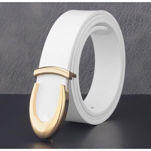 High Quality White Belt Mens Personality Designer Letter Belt Men 3.3cm Wide Luxury Brand Ceinture Men