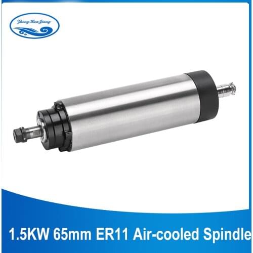 1.5KW 65MM ER11 CNC Spindle 24000rpm Air-cooled Spindle Motor 220V AC Milling Spindle For CNC Milling