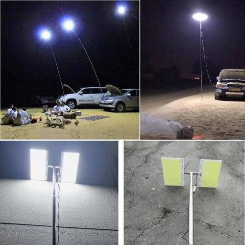 Telescopic Rod LED Fishing Outdoor Camping Lantern Light Lamp Hiking BBQ Garden Emergency Light